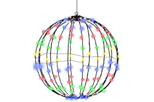 TEKSOME Beleuchtete Kugel- – Weihnachten beleuchtete Kugel Kugeln Outdoor – Faltbare beleuchtete Weihnachtskugeln für den Außenbereich Garten Terrasse Veranda Dekor