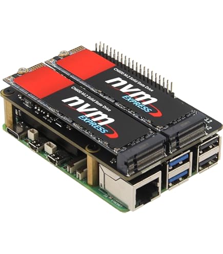 Dual NVMe Raft Für Raspberry Pi 5 - Doppelter SSD-Speicher Mit RAID Support