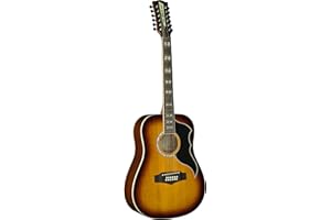 EKO GUITARS – Ranger XII VR EQ, Table en Épicéa, Éclisses, Fond et Manche en Acajou, Touche en Roupanà Sud-Américain, Couleur Honey Burst