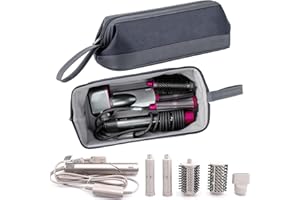 BAQRAXIA Reisetasche für Dyson Airwrap Glätteisen, Travel Bag for Dyson Supersonic Hair Dryer, Tasche für Shark FlexStyle Föhn Haartrockner, Hellgrau (Grau)