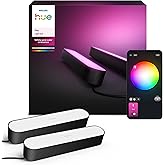 Philips Hue Play Pack Ambiance White and Color, Black, 2.6.6W Basic Pack Kit with Alexa, Google Assistant and Apple Homekit