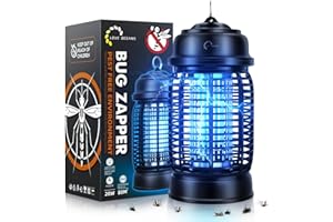 LOVE BEGANS Lampe Anti Moustique UV Tue Mouche Electrique 20W, 360 ° UV Tueur Piège à Moustique Destructeur d' Insectes Attrape Mouches Répulsif pour Intérieur Extérieur Jardin Terrasse Camping