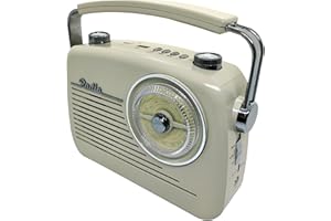 RED5 50's Retro Radio AM & FM Tuner Bluetooth Rechargeable Portable Music Device