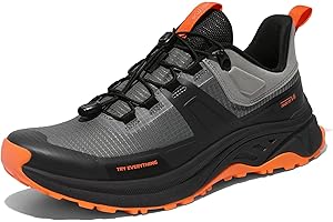 NORTIV 8 Męskie lekkie buty turystyczne, szybkie sznurowanie, outdoorowe trampki