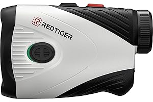 Télémètre REDTIGER Golf avec Pente, télémètre Laser 1200 Verges Golf, grossissement 7X, Vibration de Verrouillage du mât de Drapeau, télémètres Rechargeables avec Bande magnétique