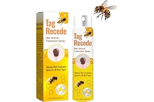 LYINUR Bee Venom Skin Tag Removal Spray, Tag Recede Bee Venom Treatment Spray, Bee Venom Wart and Tags Removal Spray (20ml)