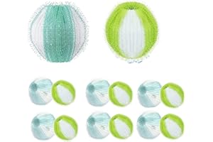 SAILINMUJIMI Laundry Balls Pet Hair Remover for Washing Machines – Reusable Fluff & Lint Remover, Dryer Balls, Pet Hair Catcher for Clothes & Carpet, Dog & Cat Hair Fuzz Remover, Hair Catcher for Laundry