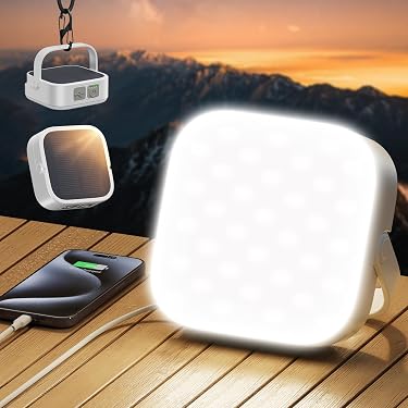 ZOVHYYA Lampe LED Rechargeable 1000lm 12000mAh - Lanterne Camping Portable 5 Modes, Source Énergie Mobile