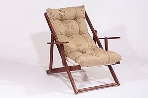 TECNOCUCI Cuscino Imbottito per Poltrona Sdraio Relax (115x55) - 100% Made in Italy - Ricambio Ideale per Interni ed Esterni (Giardini, Cortili, terrazzi) - Disponibili Diversi Colori