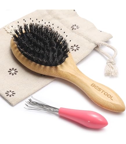 Sosoon Boar Bristle Hair Brush For Long, Thick, Curly, Wavy - View #4