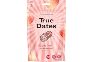 ‎TRUE GUM True Dates - Sweet Peach | Naturally Flavoured Dates | Peach | 100g