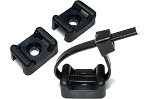 ON1SHELF Schwarze Nylon-Schraubenhalterung (50, 9,0 mm, Schraube:M5)