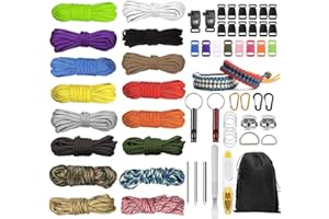 Meenewching Paracord 550 Nylon Rope Set 2, Paracord Set Cuerdas de Nylon para Pulsera DIY Collar para Perro, Correa para Perros