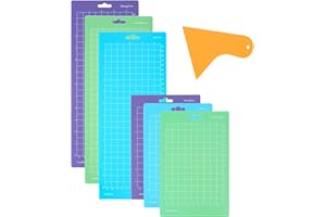 CBOFEIXG Cutting Mat for Cricut Joy, Cutting Mats Compatible with Air/One/Cricut Maker, 4.5”x12”+4.5”x6.5”, Standardgrip/Lightgrip/Stronggrip, Adhesive Sticky Cutting Mats