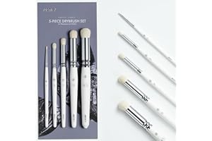 ARTIFY ART SUPPLIES ARTIFY Lot de 5 pinceaux secs de la série Expert pour Miniature, modèle, céramique, Peinture citadelle – Petits pinceaux de Peinture Acrylique à l'huile pour Table et Jeux de Guerre Miniatures