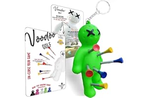 Voodoo Golf Ball Tee Holder | Novelty Keychain Accessory for Bag | Gifts for Men | Fits 3 1/4, 2 3/4, 1 1/2 Tees