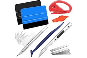 BUKYCAT 22-Piezas Kit de Herramientas de Láminas para Ventanas de Automóviles, Kit Vinilo Herramientas Película para Coche, Vinilo Herramientas para Láminas Tintadas de Coche