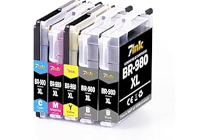 7ink Kompatybilny wkład atramentowy zamiennik do Brother LC985 XL i LC1100 XL (2 x czarny, 1 x cyjan, 1 x magenta, 1 x żółty)