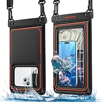 ZhaoCo Housse étanche, Pochette Téléphone étanche, Sac étanche Avec Téléphone Pour Kayak Bateau