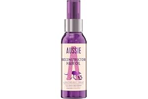 Aussie Reconstructor Hair Oil With Avocado, Jojoba Oil and Macadamia Nut Oil, 3 Miracle Hair Oil For Dry Damaged Hair, Leightweight Reconstructor Oil Treatment, 100 ml