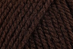 KHASO Stylecraft Special Chunky Crochet Yarn, 100% Acrylic Knitting Wool for Blankets, Cushion Covers, Toys, Jumpers - 100g Ball - Dark Brown (1004) - Single (1 Ball)