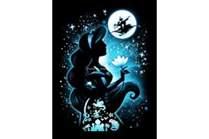 Youtheart Diamond Painting Jasmine Diamond Art Aladdin, 5D Full Drill Cross Stitch Embroidery Kits, DIY Wall Décor