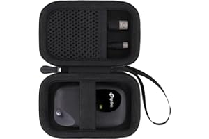 Aenllosi für TP-Link M7000/M7010/M7200 4G Mobiler WLAN Router, Harte Reise-tragbare Aufbewahrungs-Schutzhülle, Schwarz (Nur Hülle)