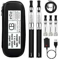 Discoball Electronic Cigarette eGo CE4 1100mAh E cigarettes Vape Pens 2  Packs Shisha Starter Kit [Nicotine Free] (2PCS Black) : Amazon.co.uk:  Health & Personal Care
