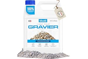 BIBODU Liant Gravier Extérieur 2.5L | Liant pour Gravier | Colle Gravier Exterieur | Parfait pour Gravier, Pierres et Paillis | Utilisation sur Sentiers, Terrasses et Jardins Extérie
