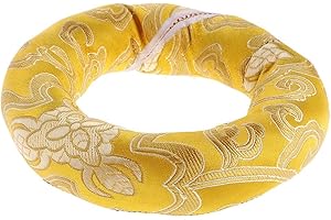 INZOPO Buddhist Tibetan Singing Bowl Cushion Silk anneau-forme for 10 cm