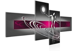 Runa Art Vector de la decoración de la pared figuras abstractas - 100 x 50 cm XXL impresión en lienzo Salón Apartamento - listo para colgar - 301242b