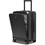 LEVEL8 Valigia 20" con Tasca Frontale, Trolley Bagaglio a Mano con Porta di Ricarica USB, Trolley Rigidi in PC con 4 Ruote da