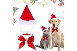 SEASBOES Czapka bożonarodzeniowa dla psa, kostium bożonarodzeniowy dla psów i kotów, dla zwierząt domowych, na Boże Narodzenie, akcesoria do kostiumu dla zwierząt domowych, opaska na czoło, czapka