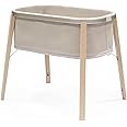 Stokke Snoozi, Sandy Beige - Bassinet for Babies 0-9 Months - Lightweight, Sturdy & Easy to Assemble - Includes Mattress
