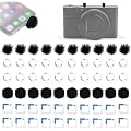 20 Pièces Bonnette Anti-Vent Microphone, Mousse Micro en Fourrure Anti Pop, Pare-Brise de Microphone de Caméra, Bonnette Micro Anti Vent, pour Micro caméra Compatible avec GoPro Hero 8-13