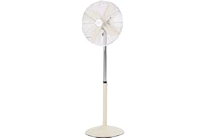 bimar VP309 Ventilatore a Piantana Vintage con Altezza Regolabile (max 130cm), Ventilatore Piantana con Selettore 3 Velocità, Elica Ø 40cm con 4 Pale, Motore in Rame 50W, Oscillazione Dx-Sx 90°