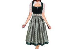 Dirndl Midi dam sammet med förkläde modern Dirndl-klänning elegant Dirndl-klänning traditionell klänning för Oktoberfest Wiesn, festlig, modern kostym, outfit, kostymmode