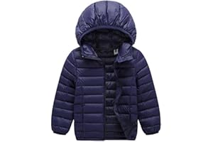ACMEDE - Enfant Garçon Fille Vêtement Manches Longues Manteau Doudoune Blouson Compressible Ultra Légère À Capuche Hiver Fille Garçon Down Jacket