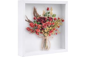 JETOP 3D Shadow Box Frame - 8x8 in, Deep 3 cm Display Box for Crafts, Objects, Memories - Perfect for Travel, Anniversary, Wedding, Christmas, Valentines Day, Baptism, Graduation