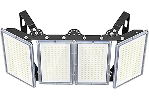 TOPAUBUB Faretti a Faretto LED da Esterno 400W 40000LM - Faretto Fari Faro LED Esterno 1 Pezzi, 6500K Luce Fredda IP66 Impermeabile per Giardino, Patio, Terrazza, Garage