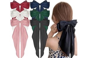 ‎BETTERJONNY 6Pcs Große Haarschleifen Clip, Basicon Haarschleifen Schleife Haarspange Schleife Haare Schleifenband Haarspange Haarschleife Damen Bänder Haarschleife Hair Accessories für Damen Mädchen, 6 Farben