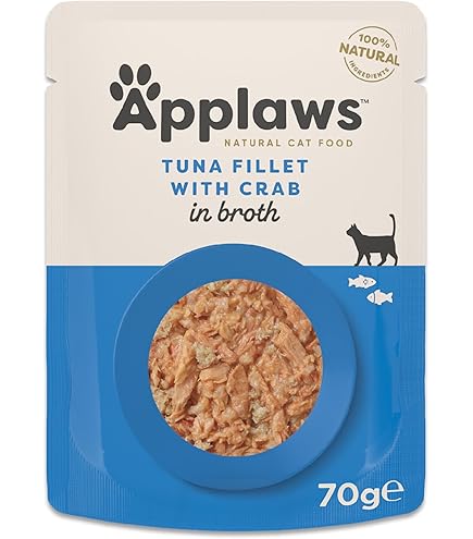 APPLAWS 12x70g Pack in bouillon voor volwassen kat - 3 smaken