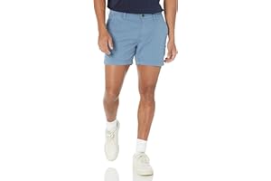 Amazon Essentials Pantalón Corto Chino con Parte Delantera Plana y Ajuste Estrecho con Cómoda Parte Elastizada (Anteriormente Goodthreads) Hombre