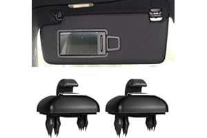 PRYON Sun Visor Clips, Auto Sun Visor Clip Sun Visor Clip, Car Sun Visor Holder, Hook Bracket Hanger Replacement for Audi A1 A3 A4 A5 Q3 Q5(8E0 857 562) A7 B6 B7 B8 S4 S5 Reference Parts (black)