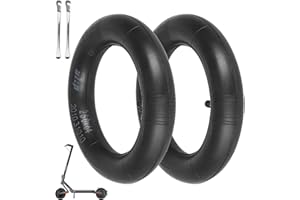ulip Lot de 2 chambres à air épaisses, 250 x 64 cm, avec valve droite, pour trottinette électrique Xiaomi 4 Ultra Navee S65C, accessoires de trottinette