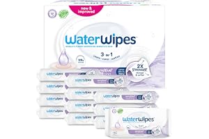 WaterWipes Sensitive+ Soothing Clean Wipes, 99% vatten, 12-pack | 3-i-1: rengör, vårdar & lugnar med botaniskt extrakt, hypoallergen, 0% doft & alkohol, 720 st för vardagsbruk
