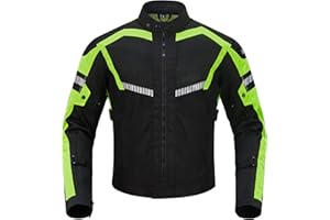 ‎BORLENI BORLENI Motorradjacke Sommer Herren Atmungsaktiver Panzerschutz Hochglanz Reflektierend
