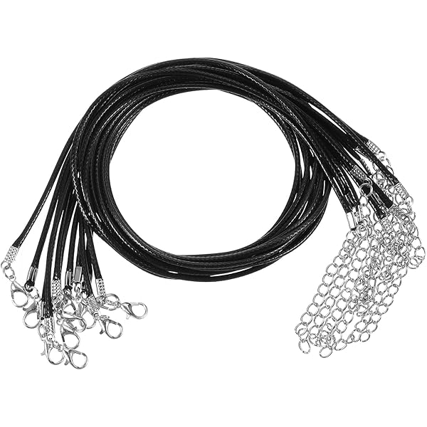 12 stuks leren kettingen heren lederen ketting lederen halsketting met verstelbare knoopsluiting lederen kettingen dames kunstleer halsketting leren band voor kettingen rubberen ketting voor