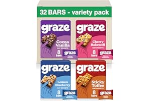 Graze - Sweet Snacks Bundle of Oat Boost Bars - Made With Whole Oats and Natural Flavours - 8x4 snack bars - Total of 32 snacks