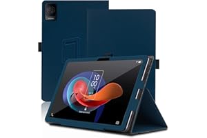 ENVIBE Funda para TCL Tab 10 Gen 2, 10.4 Inch, TCL Tab 10 Gen 2 Tablet Funda, Funda Protectora Plegable con Soporte para Lápiz y Correa para la Muñeca, Protección Total. (Azul)